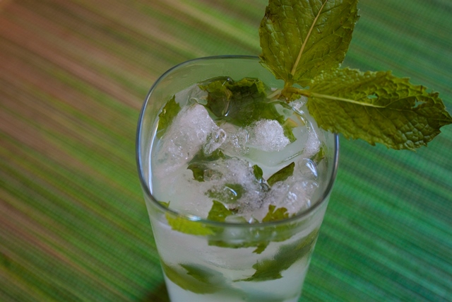 Photograph of a mojito