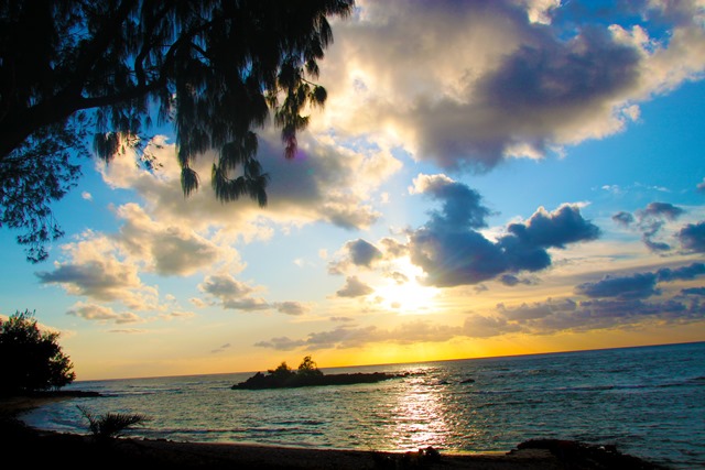 Photograph of a Hawaiian Sunset