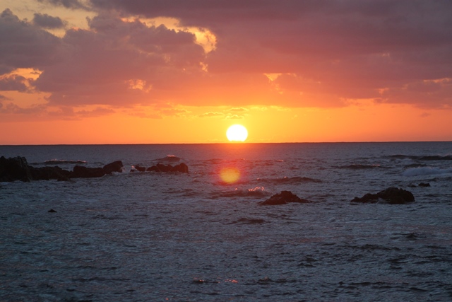 Photograph of a Hawaiian Sunset